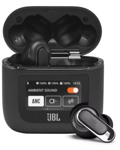 Ασύρματα ακουστικά JBL - Tour Pro 2, TWS, ANC, μαύρα - 1