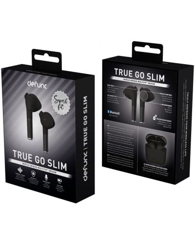 Ασύρματα ακουστικά Defunc - TRUE GO Slim, TWS, μαύρα - 7