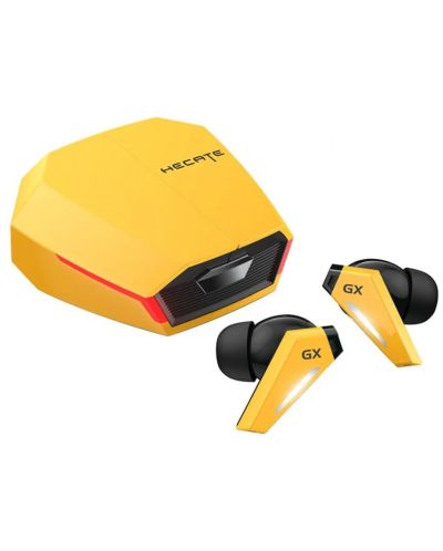 Ασύρματα ακουστικά Edifier - GX07, TWS, ANC, κίτρινο/μαύρο - 1