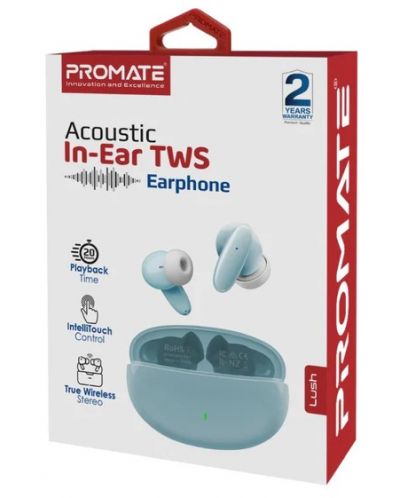 Ασύρματα ακουστικά ProMate - Lush, TWS, Μπλε - 4
