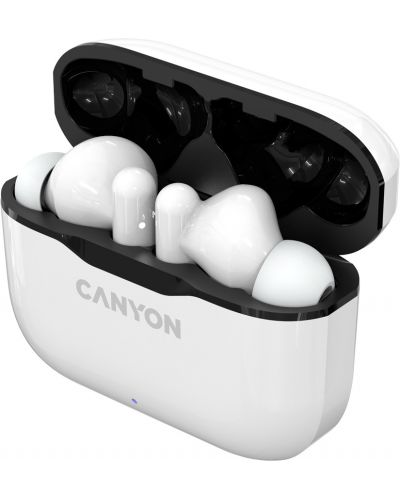 Ασύρματα ακουστικά Canyon - TWS-3, λευκά - 7