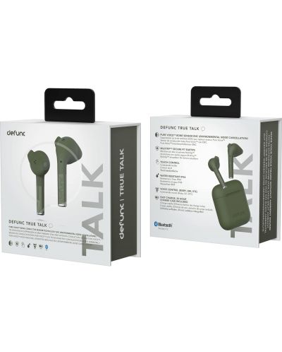 Ασύρματα ακουστικά Defunc - TRUE TALK, TWS, πράσινα - 3