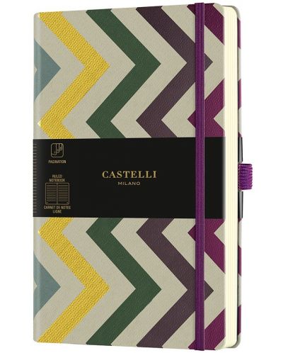 Σημειωματάριο Castelli Oro - Frets, 13 x 21 cm, με γραμμές - 1