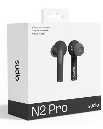 Ασύρματα ακουστικά Sudio - N2 Pro, TWS, ANC, μαύρο - 5