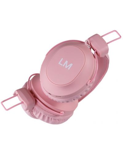Ασύρματα ακουστικά με μικρόφωνο  PowerLocus - Louise&Mann 5, ροζ - 5