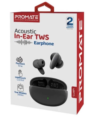 Ασύρματα ακουστικά ProMate - Lush Acoustic, TWS, μαύρο - 3