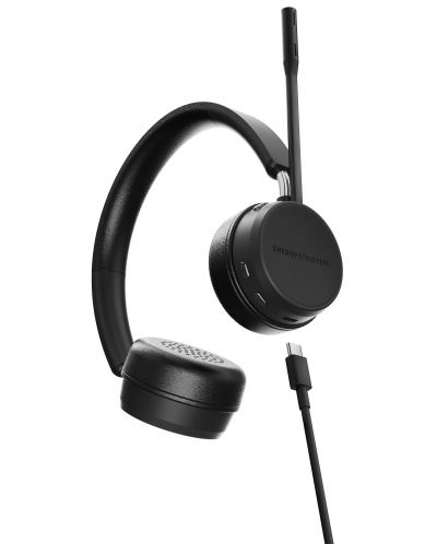 Ασύρματα ακουστικά με μικρόφωνο Energy Sistem - Office 6, μαύρο - 4