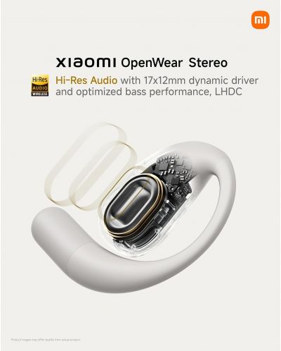 Ασύρματα ακουστικά Xiaomi - OpenWear Stereo, TWS, Cosmic Gray - 6