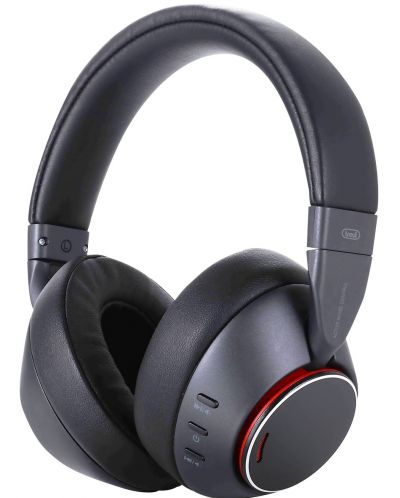 Ασύρματα ακουστικά με μικρόφωνο Trevi - DJ 12E90, ANC, μαύρα - 1