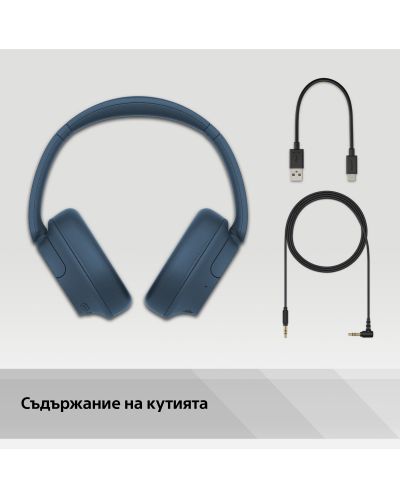 Ασύρματα ακουστικά Sony - WH-CH720, ANC,μπλε - 11