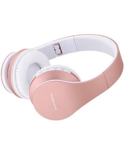 Ασύρματα ακουστικά PowerLocus - P1, ροζ/χρυσό - 2