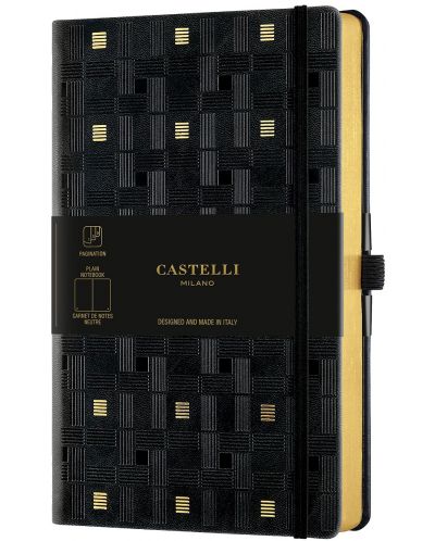 Σημειωματάριο Castelli Copper & Gold - Weaving Gold, 13 x 21cm, λευκά φύλλα - 1
