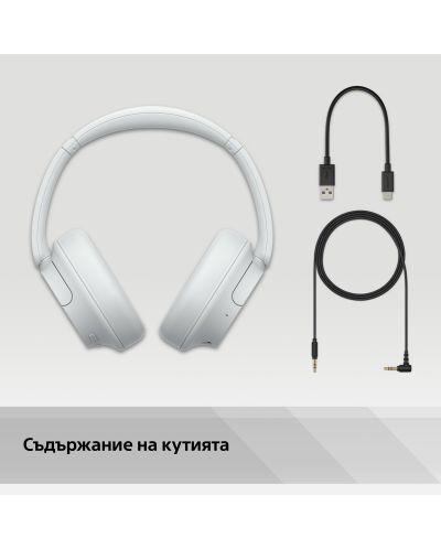 Ασύρματα ακουστικά Sony - WH-CH720, ANC,λευκό - 11