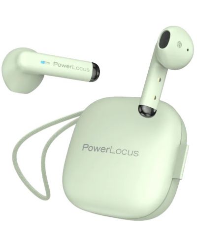 Ασύρματα ακουστικά PowerLocus - PLX1, TWS, πράσινο - 1