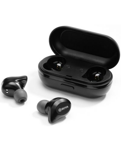 Ασύρματα ακουστικά Boya - BY-AP1-B, TWS, μαύρα - 2