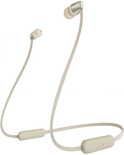 Ασύρματα ακουστικά με μικρόφωνο Sony - WI-C310, χρυσαφί - 1