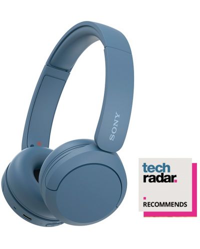 Ασύρματα ακουστικά με μικρόφωνο Sony - WH-CH520, μπλε - 1