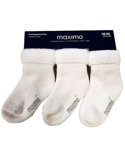 Βρεφικές κάλτσες Maximo - Λευκές  - 1