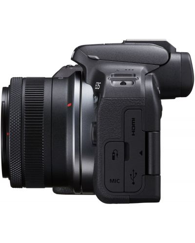 Φωτογραφική μηχανή Mirrorless Canon - EOS R10, RF-S 18-45 IS STM, Black - 5