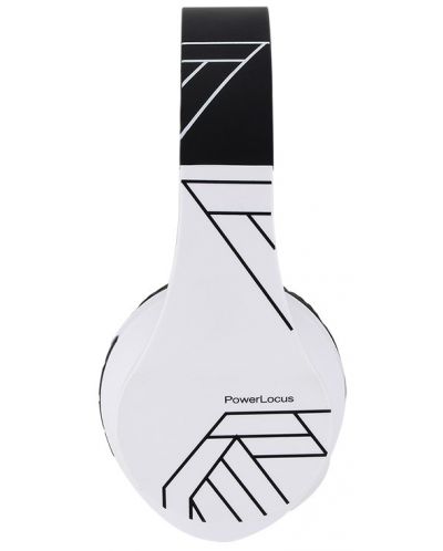Ασύρματα ακουστικά PowerLocus - P2, μαύρα/άσπρα - 3