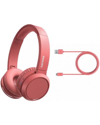 Ασύρματα ακουστικά με μικρόφωνο Philips - TAH4205RD, κόκκινα - 3