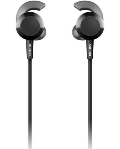 Ασύρματα ακουστικά με μικρόφωνο Philips - TAE4205BK, μαύρα - 1
