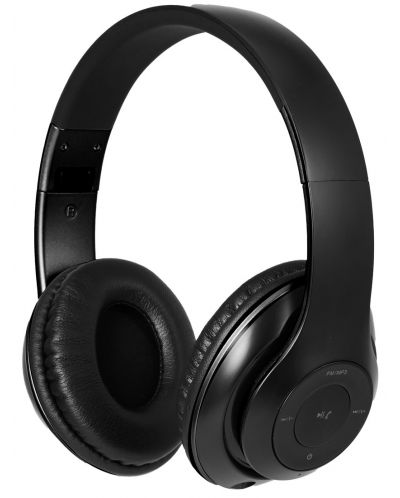 Ασύρματα ακουστικά με μικρόφωνο Xmart - 06R, μαύρο - 1