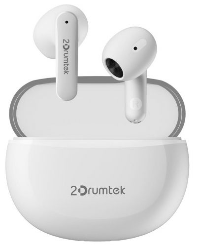 Ασύρματα ακουστικά A4tech - B20 2Drumtek, TWS, λευκό - 3