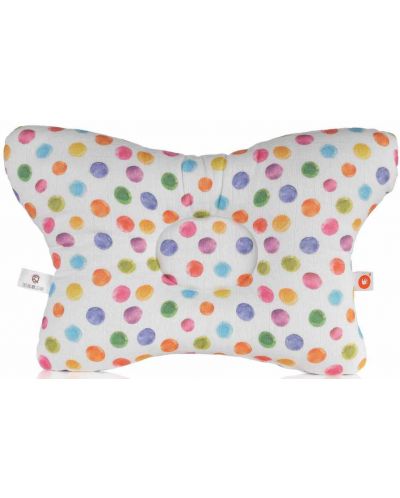 Βρεφικό μαξιλάρι Xkko - Watercolour Polka Dots - 1