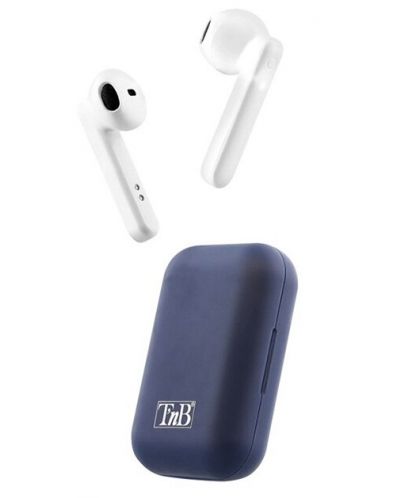 Ασύρματα ακουστικά με μικρόφωνο TNB - Shiny, TWS, μπλε/άσπρα - 1