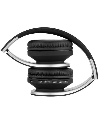 Ασύρματα ακουστικά PowerLocus - P1, μαύρο/ασημί - 4