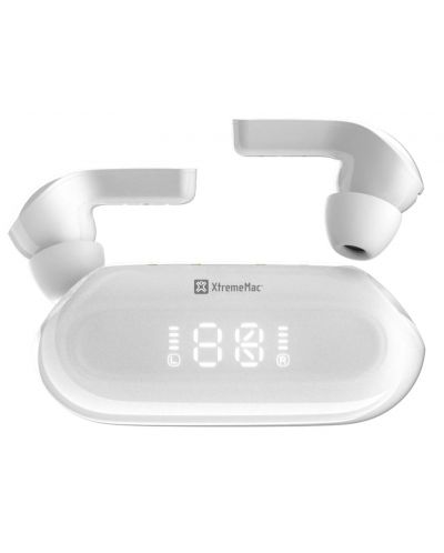 Ασύρματα ακουστικά XtremeMac - X-TWIST, TWS, λευκά - 1