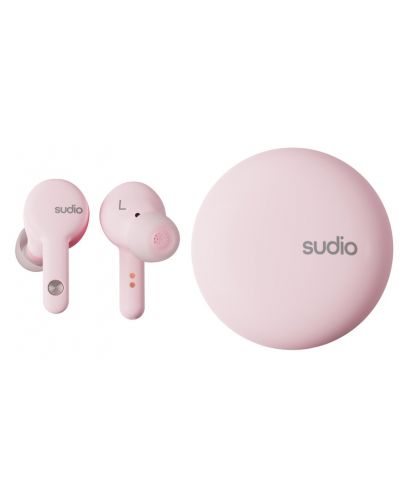 Ασύρματα ακουστικά Sudio - A2, TWS, ANC, ροζ - 1