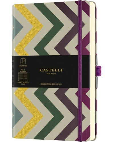 Σημειωματάριο Castelli Oro - Frets, 9 x 14 cm, με γραμμές - 1