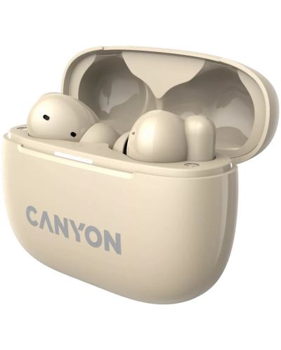 Ασύρματα ακουστικά Canyon - CNS-TWS10, ANC, μπεζ - 5