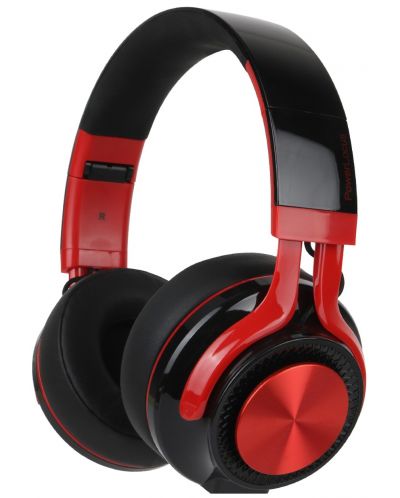 Ασύρματα ακουστικά PowerLocus - P3, μαύρα/κόκκινα - 1