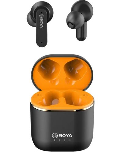 Ασύρματα ακουστικά Boya - BY-AP4-B, TWS, μαύρα - 1