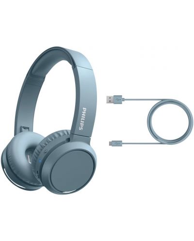 Ασύρματα ακουστικά με μικρόφωνο Philips - TAH4205BL, μπλε - 3