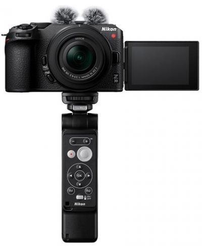 Φωτογραφική μηχανή χωρίς καθρέφτη Nikon - Z30, Vlogger Kit, Black - 1