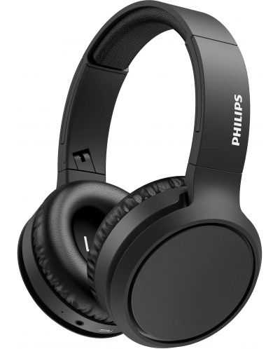Ασύρματα ακουστικά Philips με μικρόφωνο - TAH5205BK, μαύρα - 1