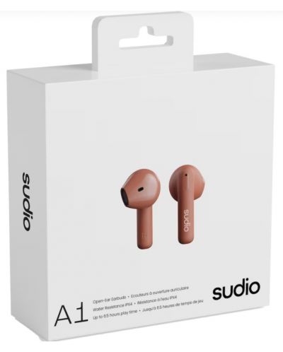 Ασύρματα ακουστικά Sudio - A1, TWS, σιένα - 4