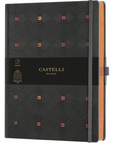 Σημειωματάριο Castelli Copper & Gold - Maya Copper, 19 x 25 cm, με γραμμές - 1