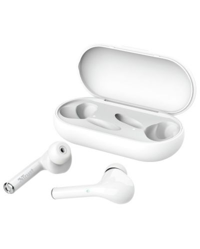 Ασύρματα ακουστικά Trust - Nika Touch, TWS, λευκά - 2