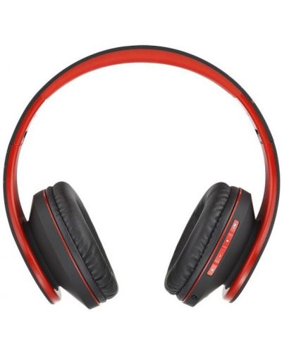 Ασύρματα ακουστικά PowerLocus - P2, μαύρα/κόκκινα - 3