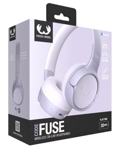 Ασύρματα ακουστικά με μικρόφωνο Fresh N Rebel - Code Fuse, Dreamy Lilac - 6