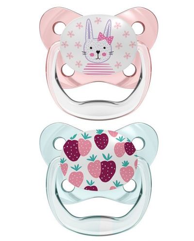Πιπίλα μωρού Dr. Brown's - PreVent, 0-6 μηνών, 2 τεμάχια, ροζ - 1