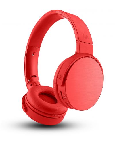 Ασύρματα ακουστικά με μικρόφωνο TNB - Shine 2, κόκκινα - 1