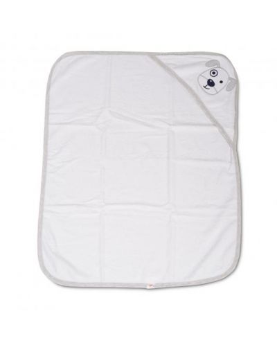 Βρεφική πετσέτα με κουκούλα  Cangaroo - 90 х 70 cm, γκρί - 2