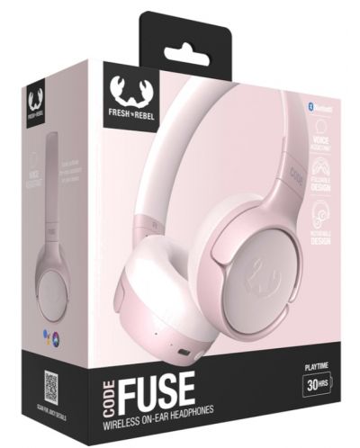 Ασύρματα ακουστικά με μικρόφωνο Fresh N Rebel - Code Fuse, Smokey Pink - 6