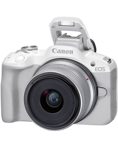 Φωτογραφική μηχανή Mirrorless  Canon - EOS R50, RF-S 18-45mm, f/4.5-6.3 IS STM, λευκό - 2